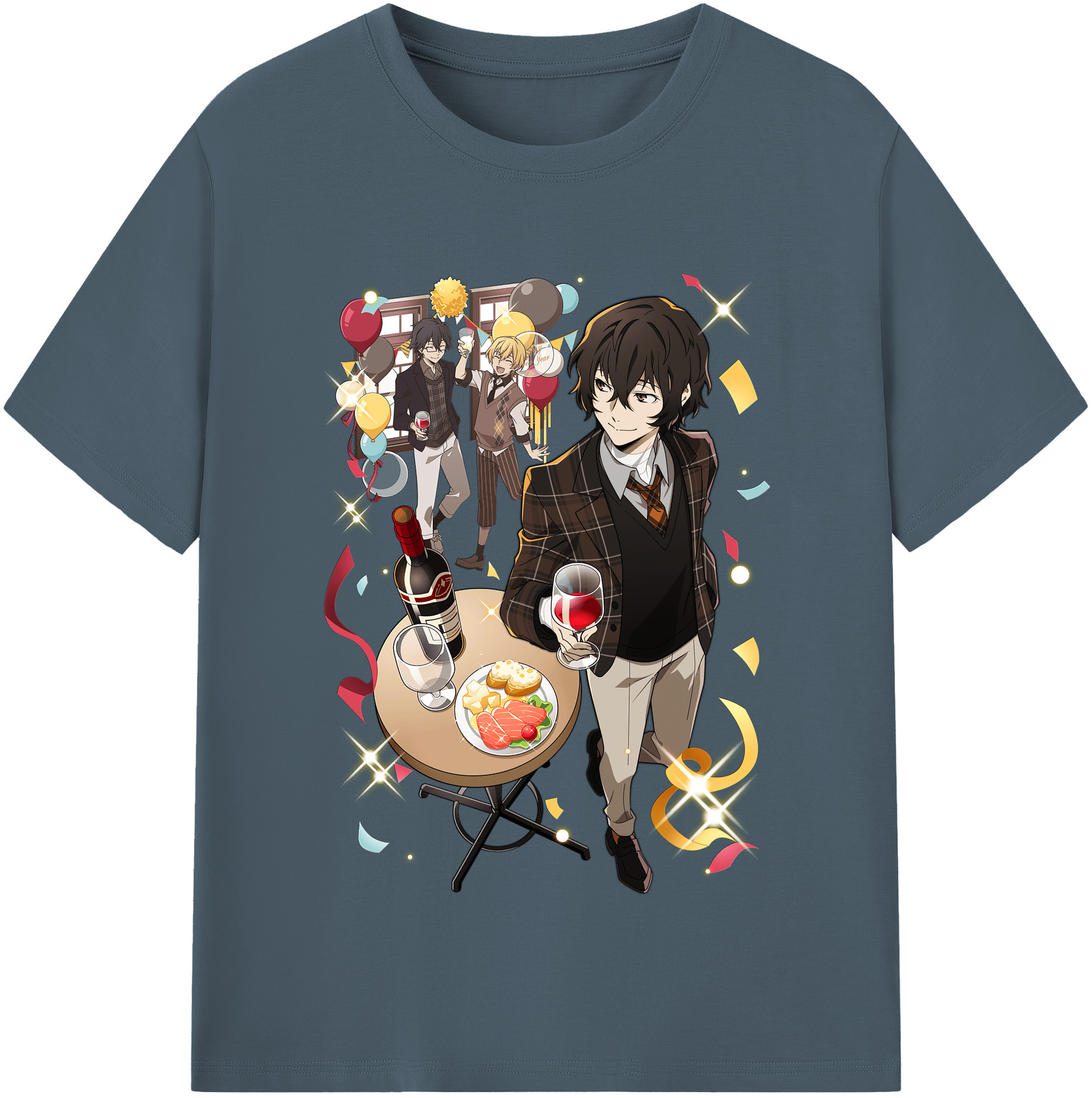 （画像用） 文豪ストレイドッグス Bungo Stray Dogs 綿100％半袖Tシャツ（フロントプリント）